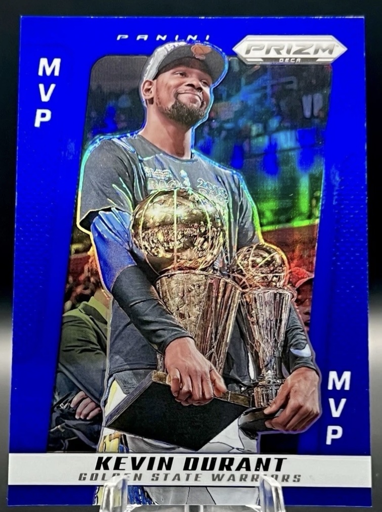 2024-25 Panini Prizm Deca — MVP Award Winners — Kevin Durant #288 — Blue Prizm /149 實物相
