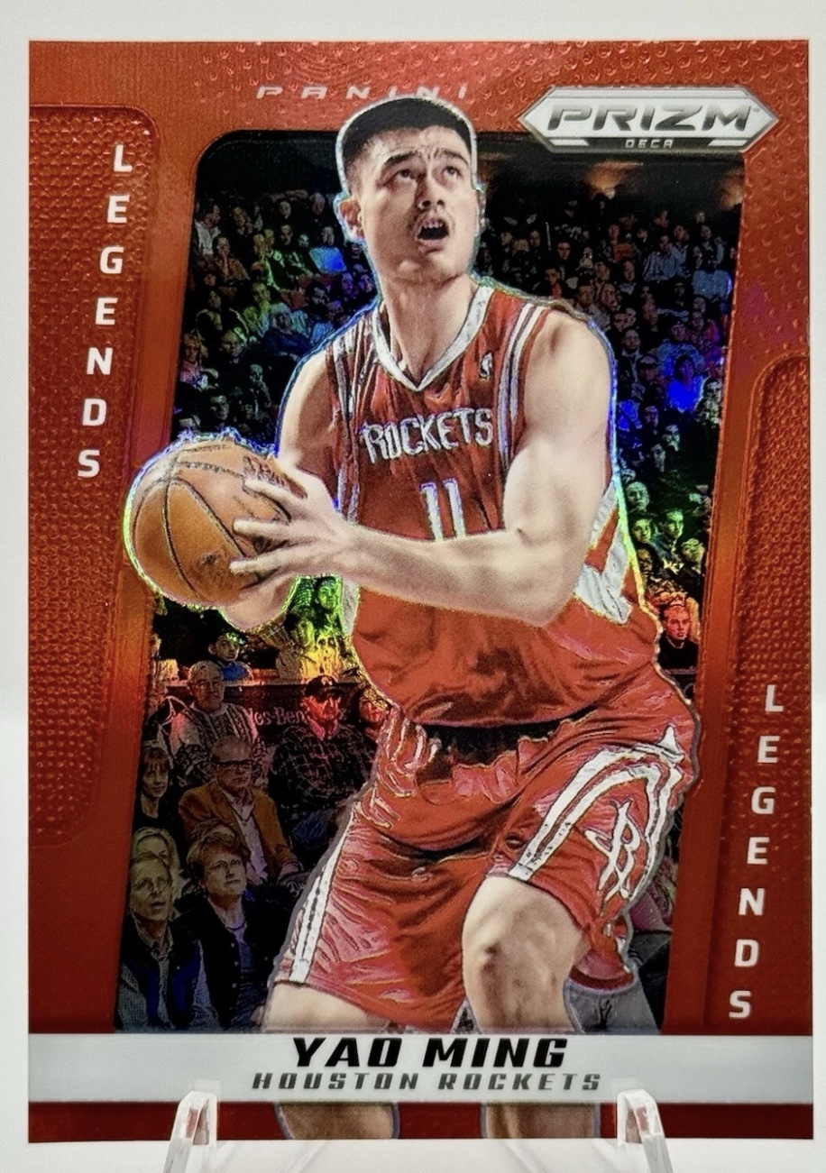 2024-25 Panini Prizm Deca — Legends — Yao Ming #206 — Red Prizm /199 實物相