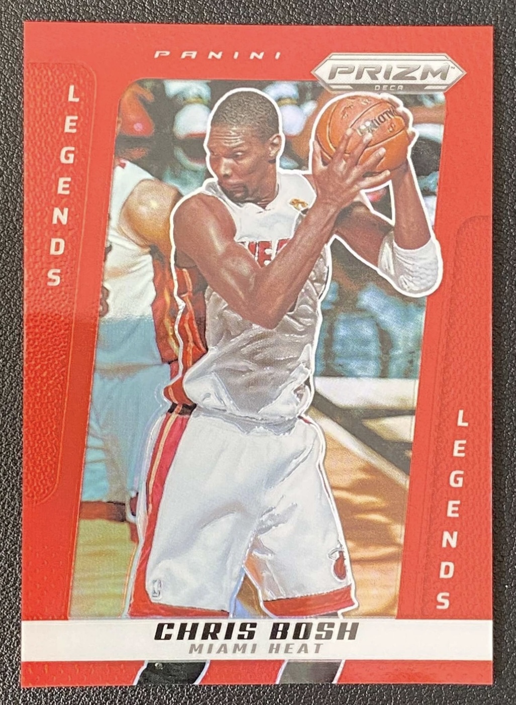 2024-25 Panini Prizm Deca — Legends — Chris Bosh #239 — Red Prizm /199 實物相