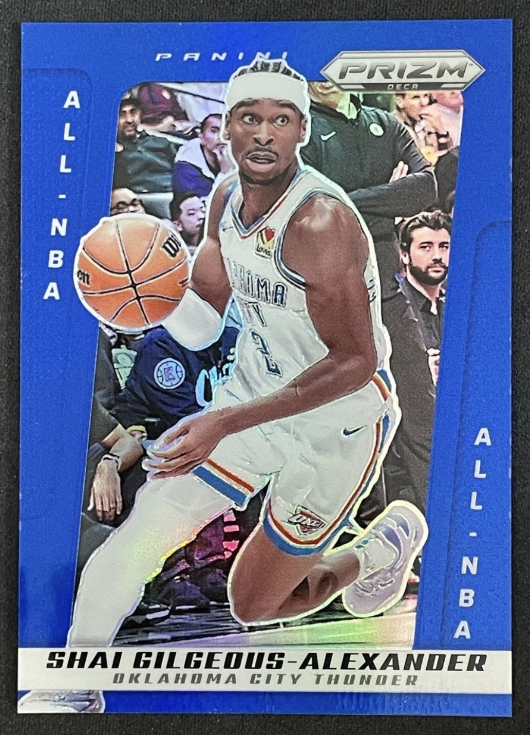 2024-25 Panini Prizm Deca — All-NBA — Shai Gilgeous-Alexander #273 — Blue Prizm /149 實物相