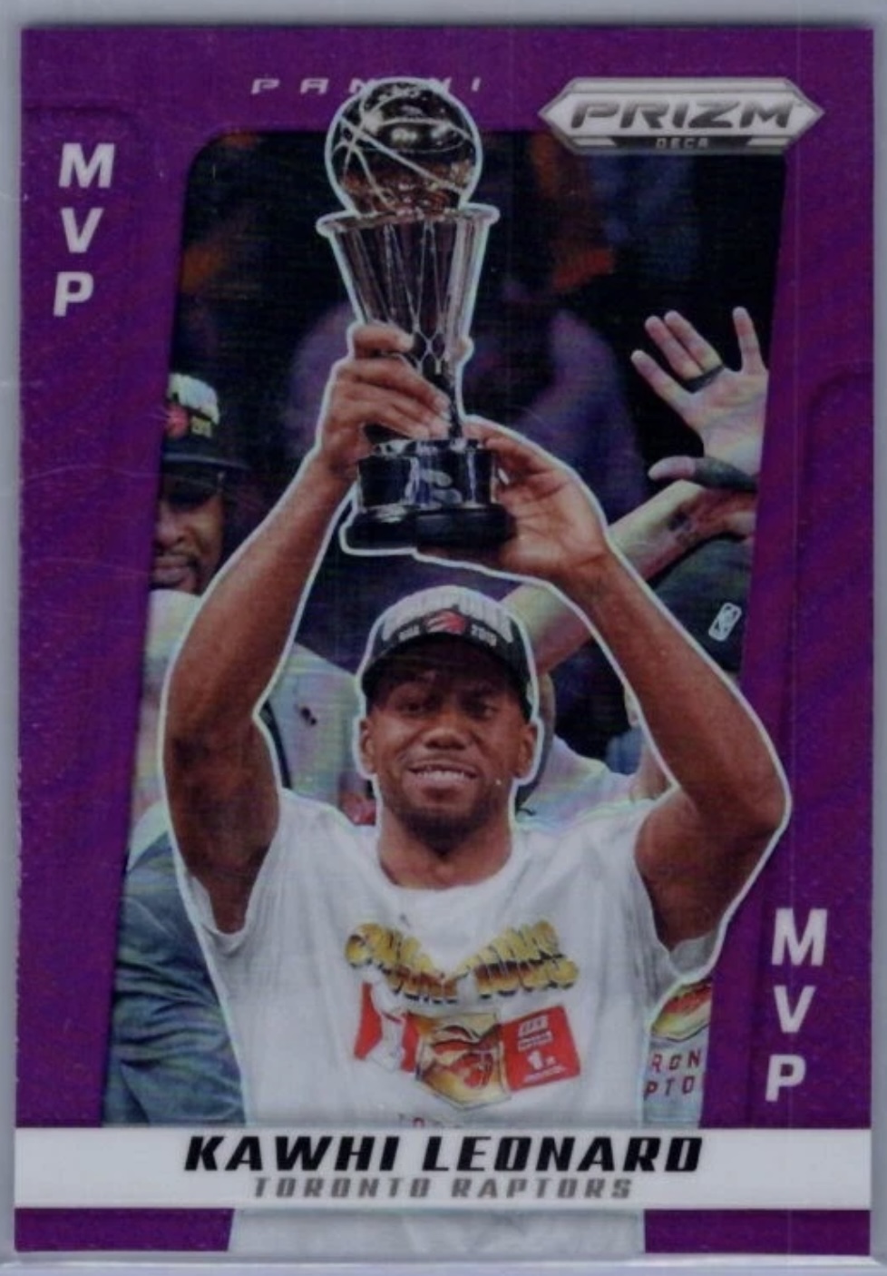 2024-25 Panini Prizm Deca — MVP Award Winners — Kawhi Leonard #292 — Purple Prizm /99 實物相