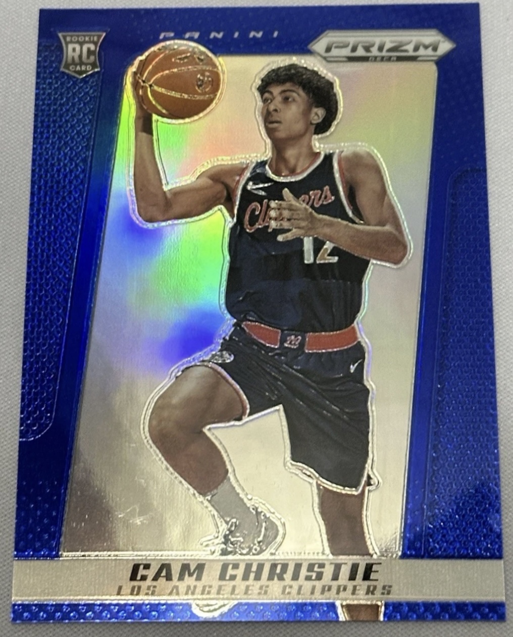 2024-25 Panini Prizm Deca — Base Rookie — Cam Christie #78 — Blue Prizm /149 實物相