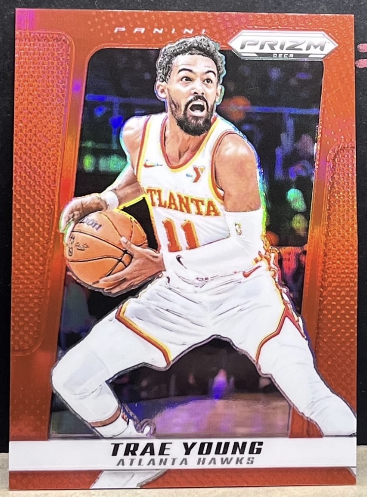 2024-25 Panini Prizm Deca — Base — Trae Young #26 — Red Prizm /199 實物相