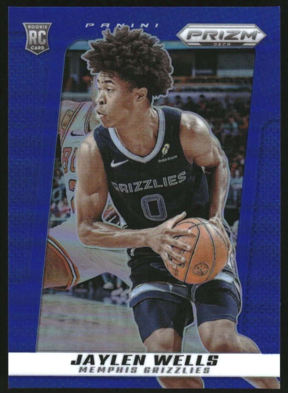 2024-25 Panini Prizm Deca — Base Rookie — Jaylen Wells #21 — Blue Prizm /149 實物相