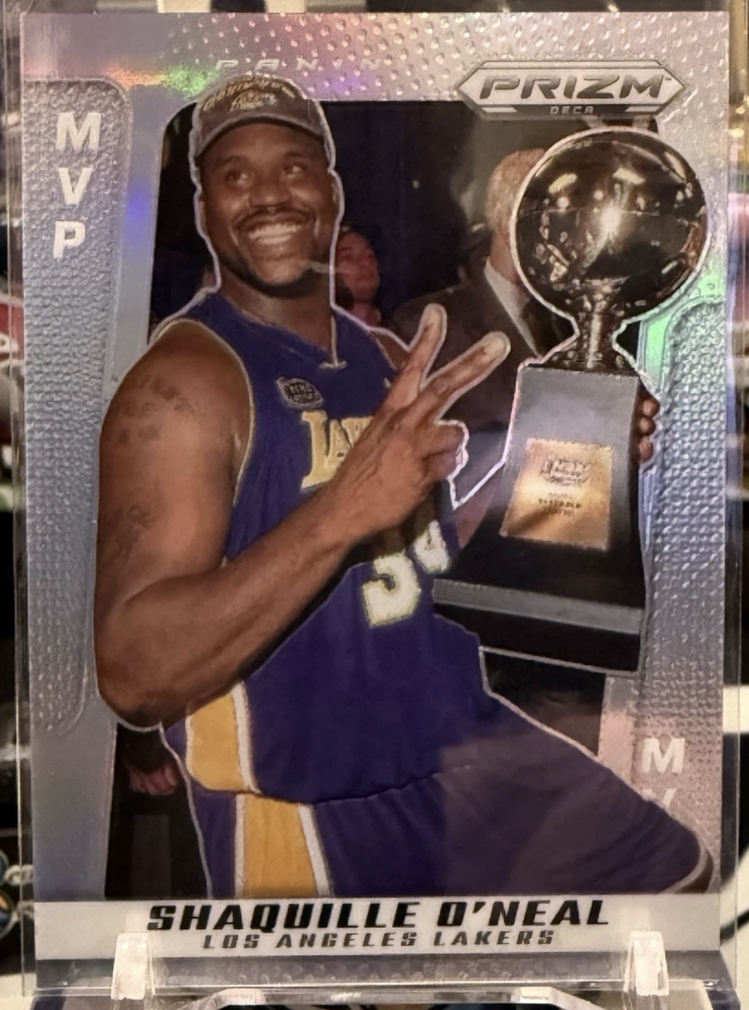 2024-25 Panini Prizm Deca — MVP Award Winners — Shaquille O'Neal #295 — Silver Prizm Unnumbered 實物相