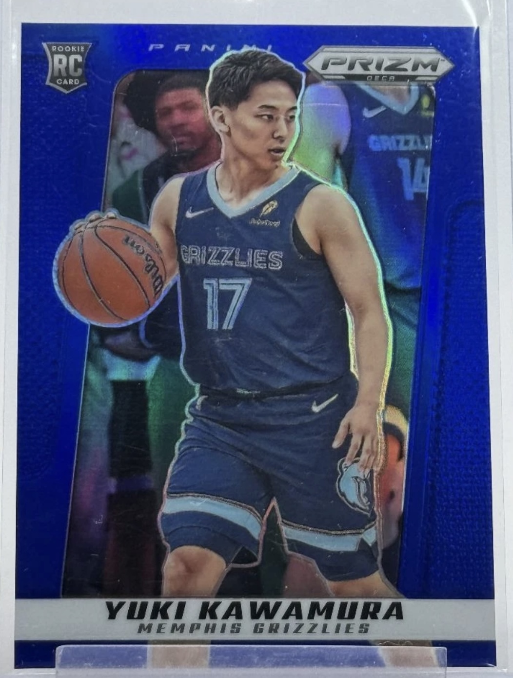 2024-25 Panini Prizm Deca — Base Rookie — Yuki Kawamura #105 — Blue Prizm /149 實物相
