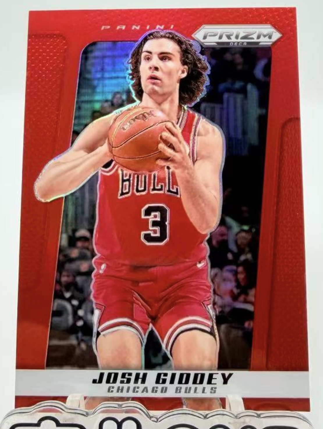 2024-25 Panini Prizm Deca — Base — Josh Giddey #123 — Red Prizm /199 實物相