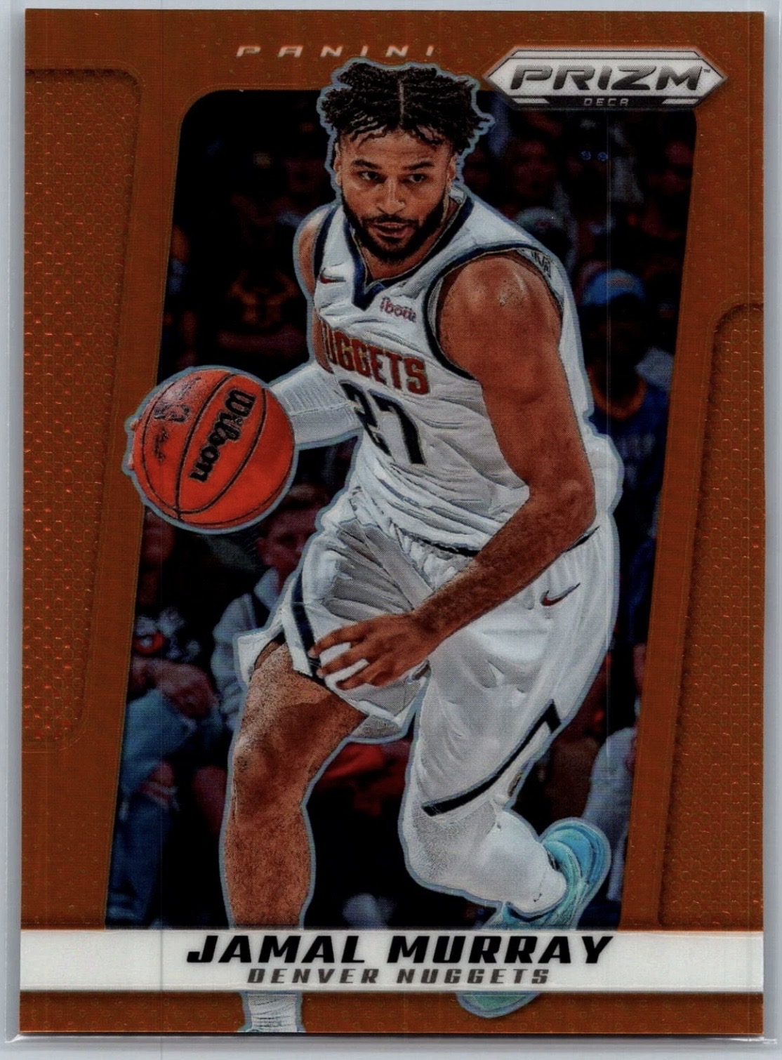 2024-25 Panini Prizm Deca — Base — Jamal Murray #10 — Orange Prizm /49 實物相