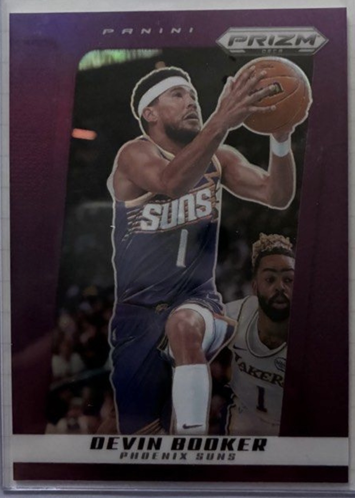 2024-25 Panini Prizm Deca — Base — Devin Booker #41 — Purple Prizm /99 實物相