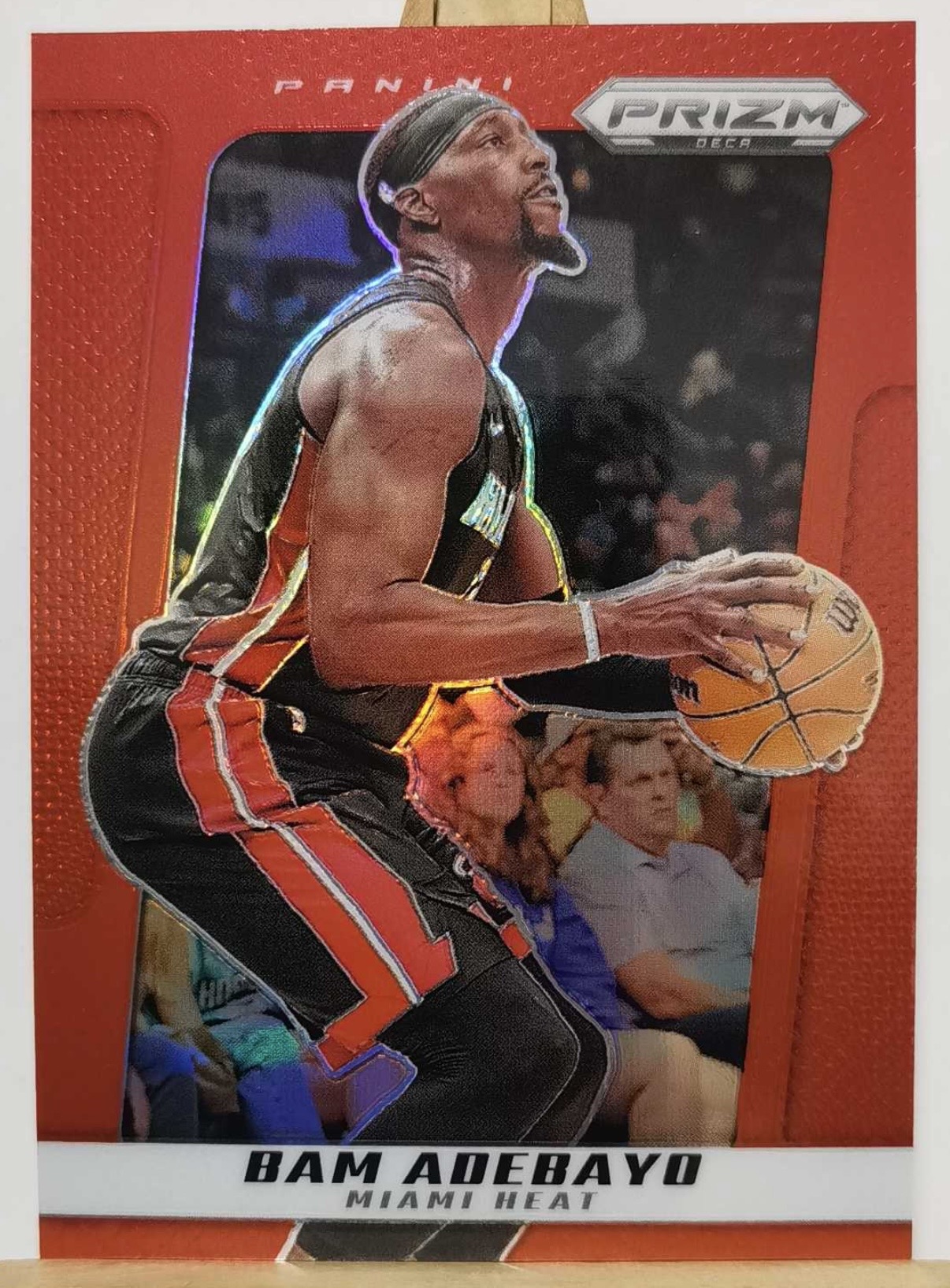 2024-25 Panini Prizm Deca — Base — Bam Adebayo #164 — Red Prizm /199 實物相